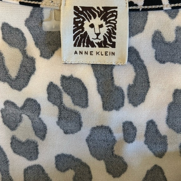 Anne Klein Leopard Sleeveless Blouse | SIZE XL - Picture 3 of 4